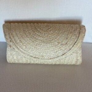 Mark & Graham - Palm Leaf Rounded Clutch